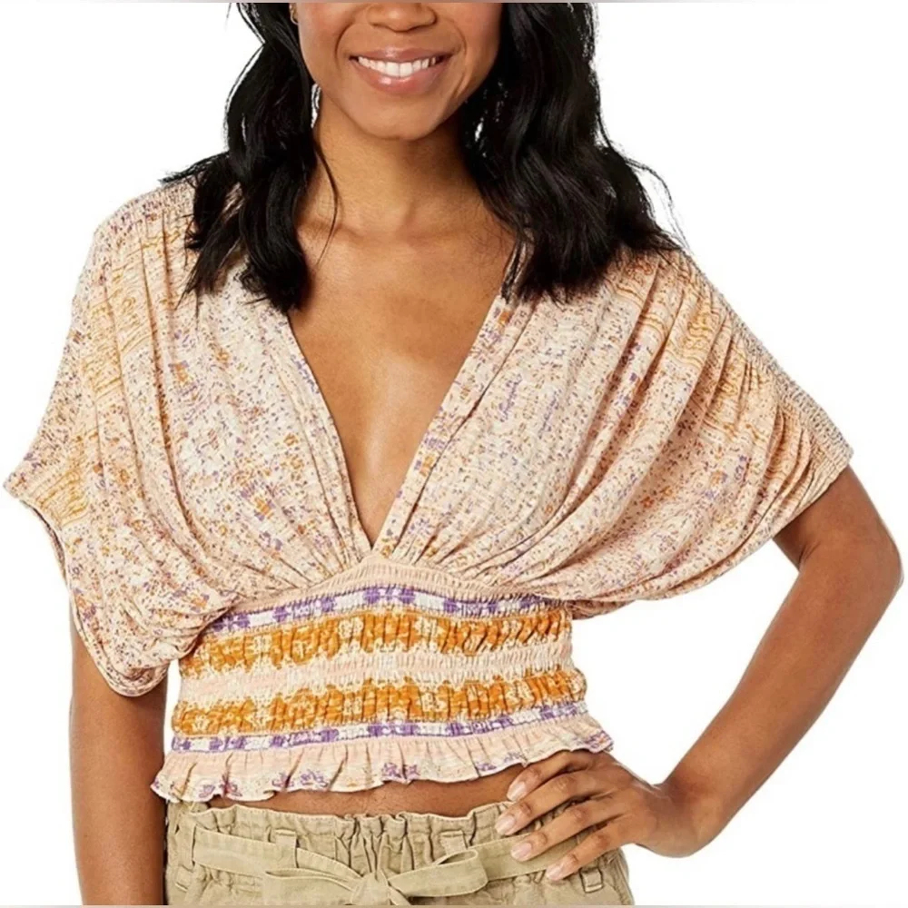 ⚠️SALE⚠️ Nwt Free People Next Vacay top - Picture 1 of 4